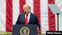 2025年9月11日,特朗普总统在五角大楼9/11纪念仪式上发表讲话。