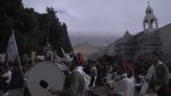 耶稣诞生地伯利恒庆祝圣诞 耶稣诞生地伯利恒庆祝圣诞