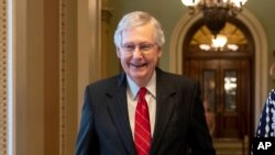 资料照：参议院多数党领袖麦康奈尔（Senate Majority Leader Mitch McConnell, R-KY）