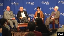 亚洲协会《中参馆》举行台湾大选后走向讨论会(美国之音方冰拍摄)