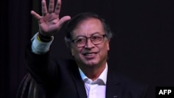 资料照片: 哥伦比亚总统古斯塔沃‧佩特罗