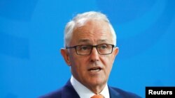 澳大利亚总理特恩布尔2018年4月出席一场活动(路透社)