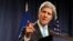 Ngoại trưởng Hoa Kỳ John Kerry nói chuyện tại một cuộc họp báo