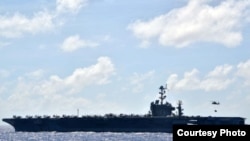 即将退役的乔治•华盛顿号航空母舰(资料照片)