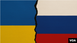 乌克兰和俄罗斯国旗