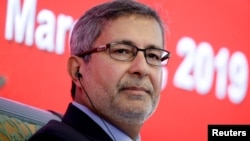 美国半导体产业协会会长、美光科技首席执行官梅罗特拉2019年3月23日在中国北京参加中国发展论坛。