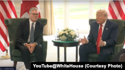 2025年7月28日,美国总统特朗普与英国首相斯塔默在苏格兰举行双边会晤。