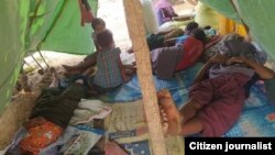 ယင်းမာပင်မြို့နယ်က စစ်ဘေး တိမ်းရှောင်ရွာသားများ