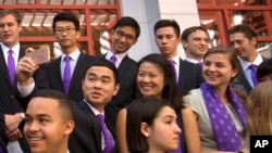 清华大学一些外国留学生合影 (2016年9月10日)