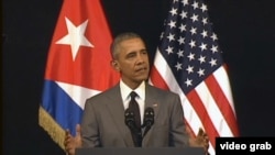 美国总统奥巴马在哈瓦那发表演讲 (2016年3月22日)