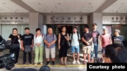 香港民主派政党社民连在23条立法后,仍在法院外举行声援被告人的运动,惟每次活动均须承受被捕风险。(受访者提供)