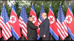 美国总统川普与朝鲜领导人金正恩历史性会面