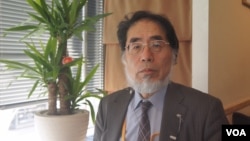 日本时事通信社解说委员铃木美胜对川普政权下的日美同盟和安保关系前景乐观(美国之音歌篮拍摄)