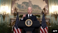 拜登总统在美中元首峰会后举行记者会。(2023年11月15日)