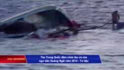 Ngư dân Việt bị tàu TQ nhấn chìm về tới đất liền Ngư dân Việt bị tàu TQ nhấn chìm về tới đất liền