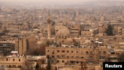 2009年叙利亚阿勒颇市俯瞰图 (资料照片)