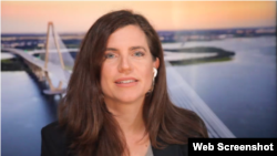 资料图片:美国国会众议员南希·梅斯(Nancy Mace)