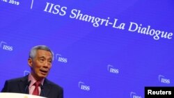 Thủ tướng Singapore phát biểu tại sự kiện năm 2019.