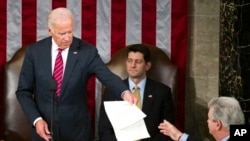 1月6号星期五,美国国会两院在美副总统拜登宣布“都结束了”声中验证共和党候选人唐纳德·川普当选美国总统。