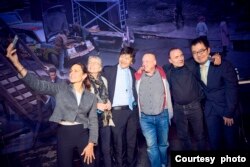 东德和中国的民主人士齐聚一堂,共同纪念柏林墙倒塌35周年及天安门事件。(主办方提供)