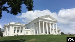 资料照片:位于里士满的弗吉尼亚州州议会大厦。