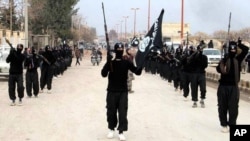 Chiến binh của nhóm Nhà nước Hồi giáo tại Syria.