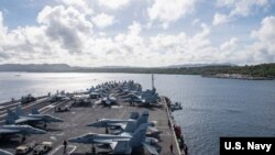 罗斯福号航母2020年1月曾停靠过关岛(美国海军照片)