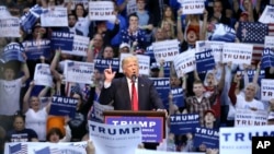 美国共和党总统参选人川普。