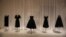 The history of the little black dress is shown in the Museum of Modern Art's exhibition called Items: Is Fashion Modern? in New York City, Oct. 6, 2017. 