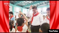 《把心交给你》歌曲短片中的习近平(YouTube视频截图)