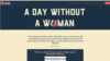 Situs WomensMarch.com menampilkan seruan untuk bergabung dalam aksi "A Day Without a Woman" atau “Sehari Tanpa Perempuan” pada hari Rabu, 8 Maret 2017, memperingati hari Perempuan Internasional.