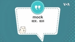 学个词 - mock