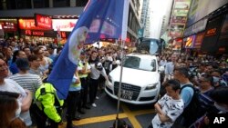 香港爆发要求独立自主的抗议。(2015年资料照片)