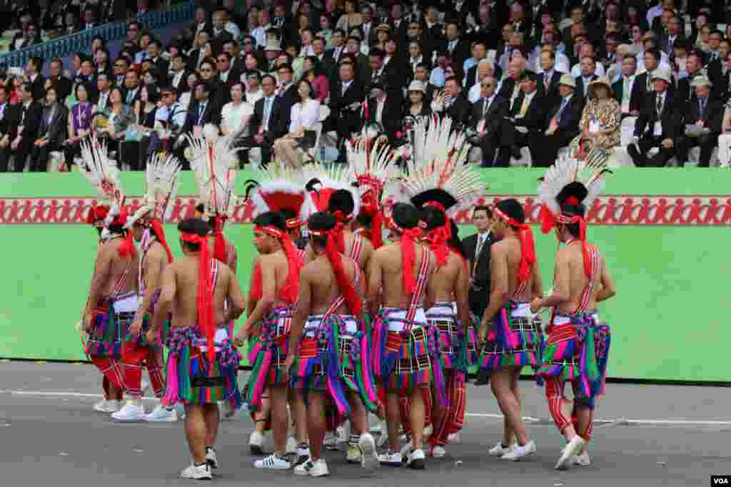 台湾总统蔡英文发表就职演说,2016年5月20日于总统府前典礼台上(美国之音齐勇明摄影)