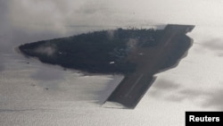 位于南中国海被菲律宾占领的帕加萨岛(也称提土岛,中国称中业岛)。