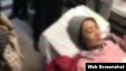 教育平权活动人士在北京被打心脏病发作而送医 (网络截图)