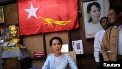 缅甸民主派领袖昂山素季(2013年资料照)