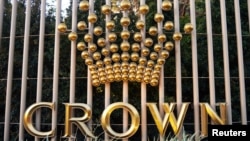 资料照:澳大利亚皇冠集团赌场的标志