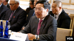 Phó Thủ tướng kiêm Bộ trưởng Ngoại giao Việt Nam Phạm Bình Minh.