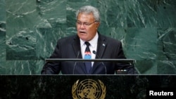 资料照:南太平洋岛国图瓦卢现任总理索波阿加